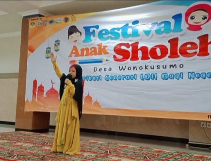 Festival Anak Sholeh tingkat PC Semampir, Minggu (19/9). Bertempat di Masjid At-Taqwa Wonokusumo